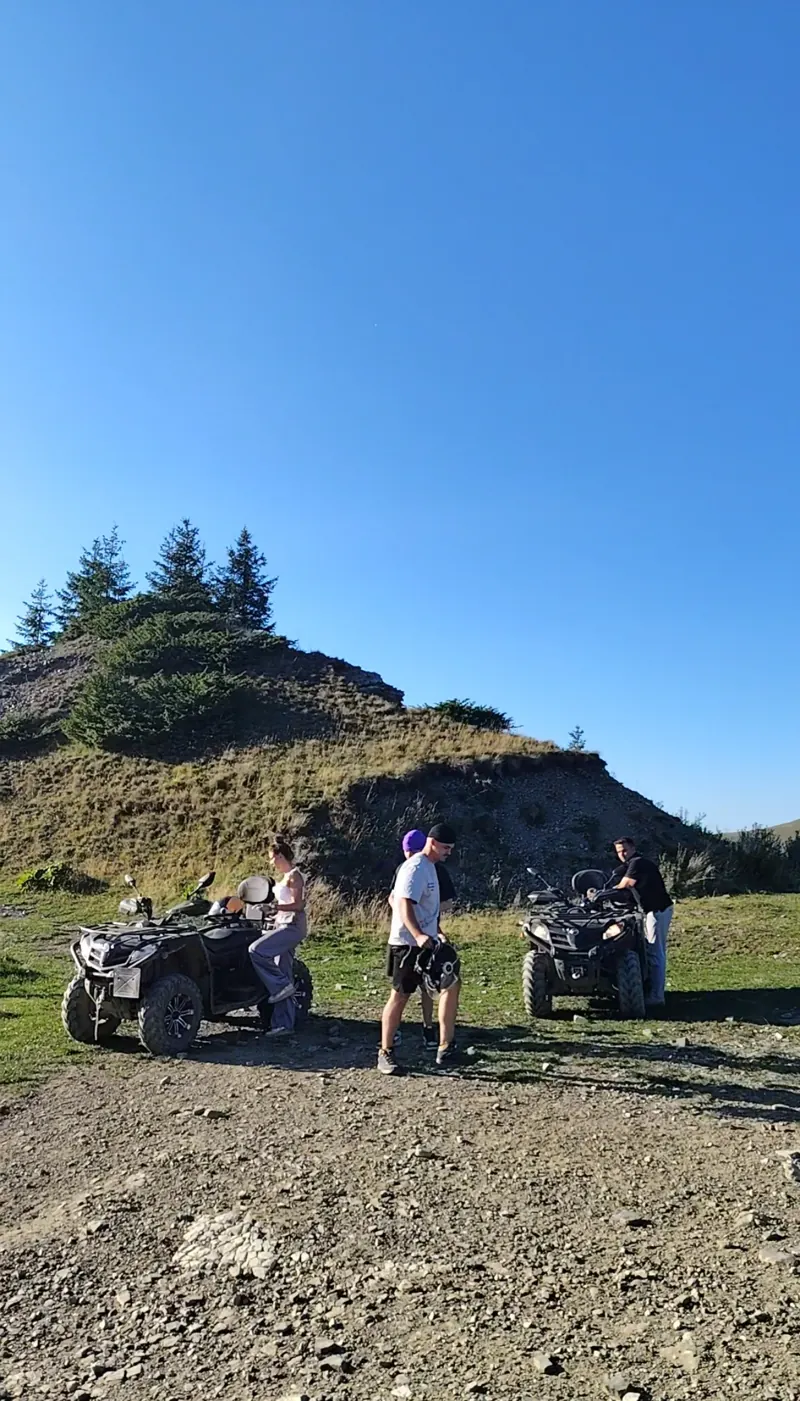 ATVs on the Baiu Mountains ridge, high-altitude mountain tour Sinaia