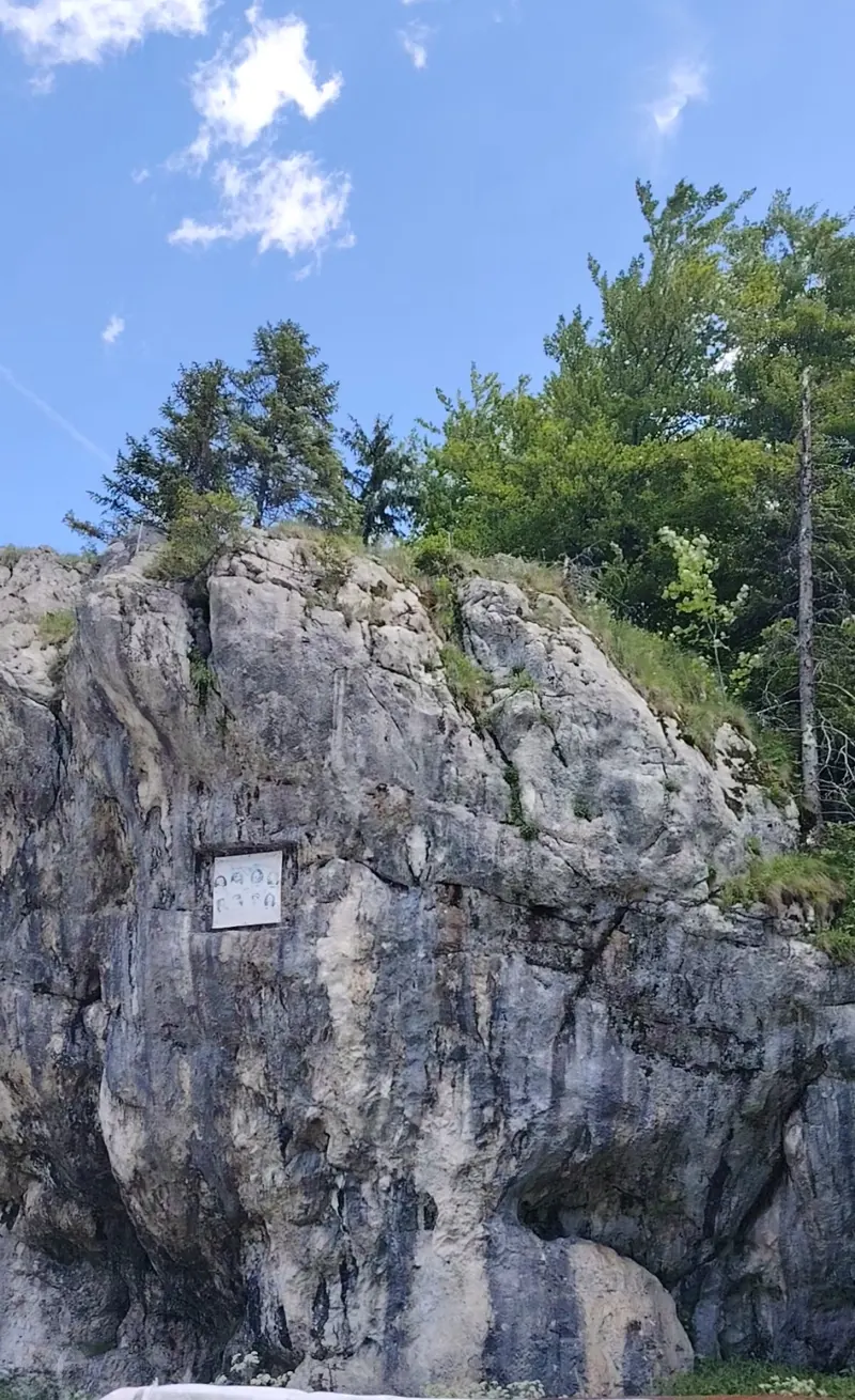 The Franz Joseph Rocks, a natural monument near Sinaia